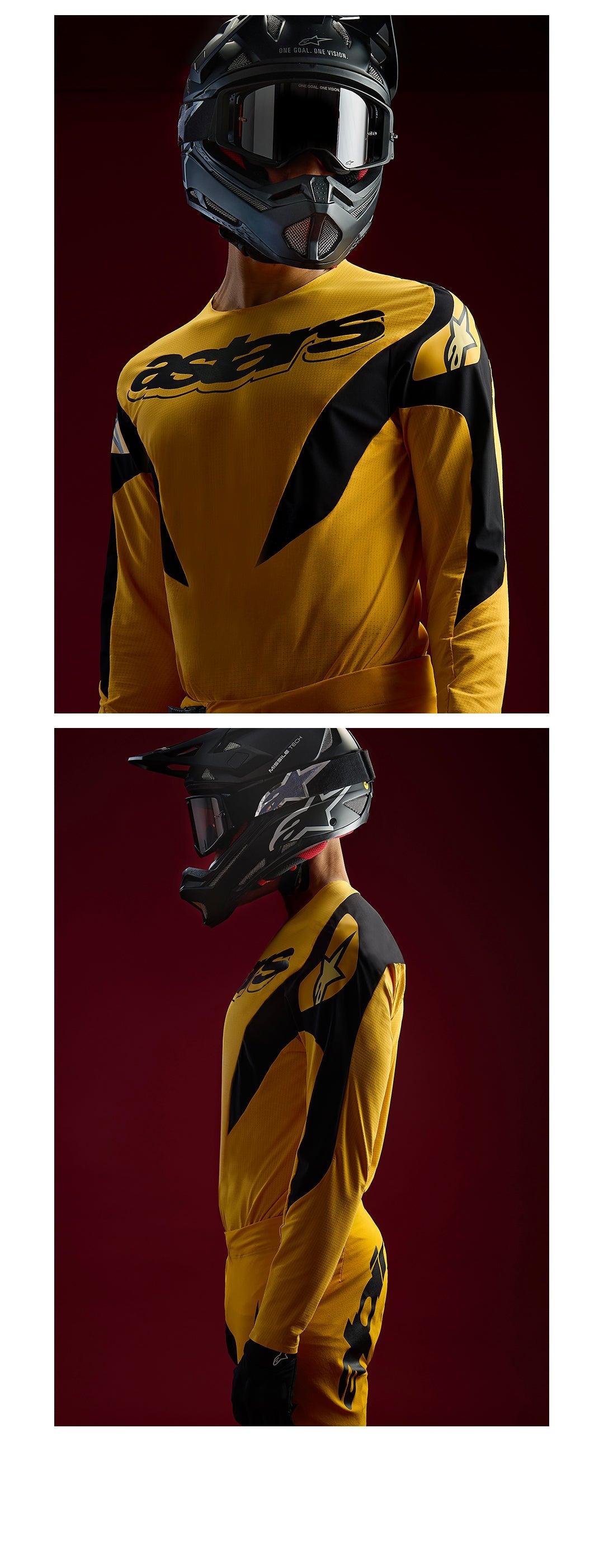 A-Supra Melt Gold - Yellow Cycling Jersey | Alpinestars®