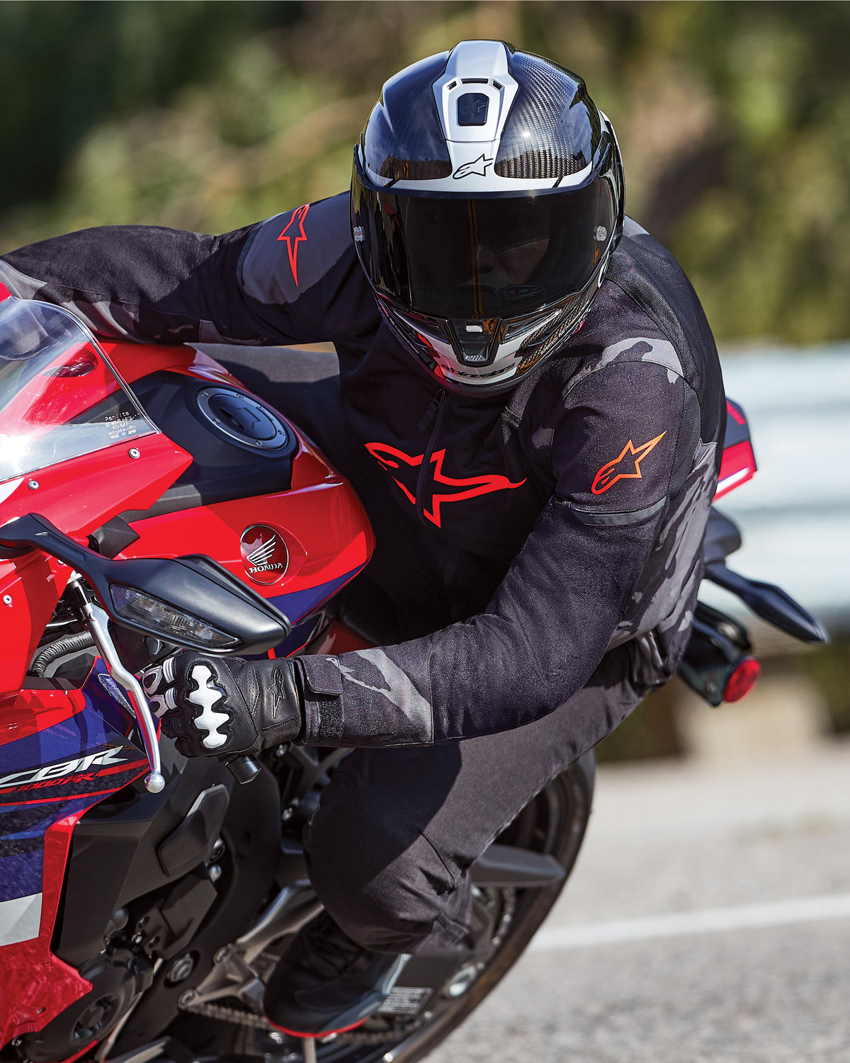T-SP X Superair - Black Motorcycle Jacket | Alpinestars®
