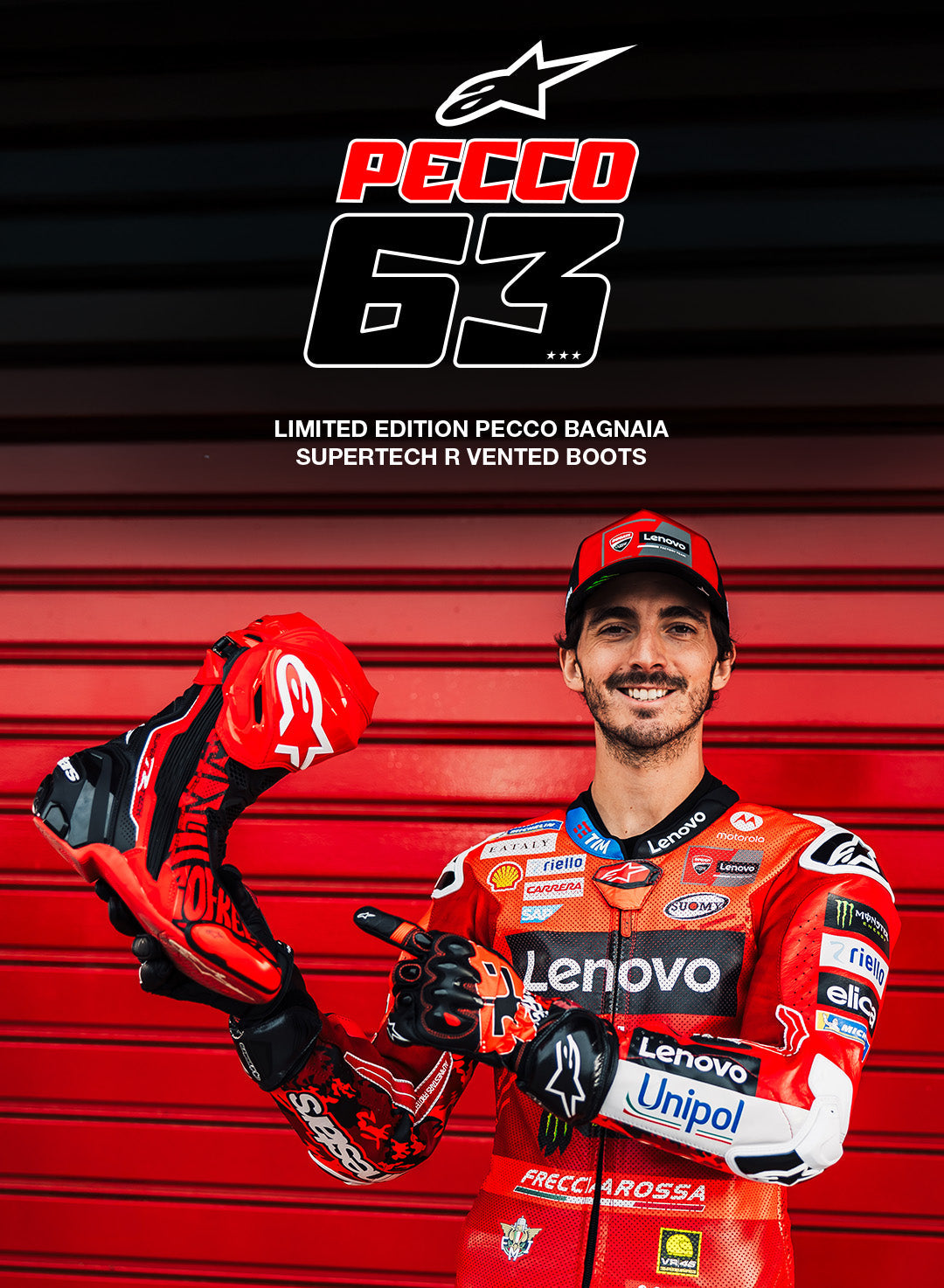 Supertech R LE Pecco Bagnaia Vented Boots