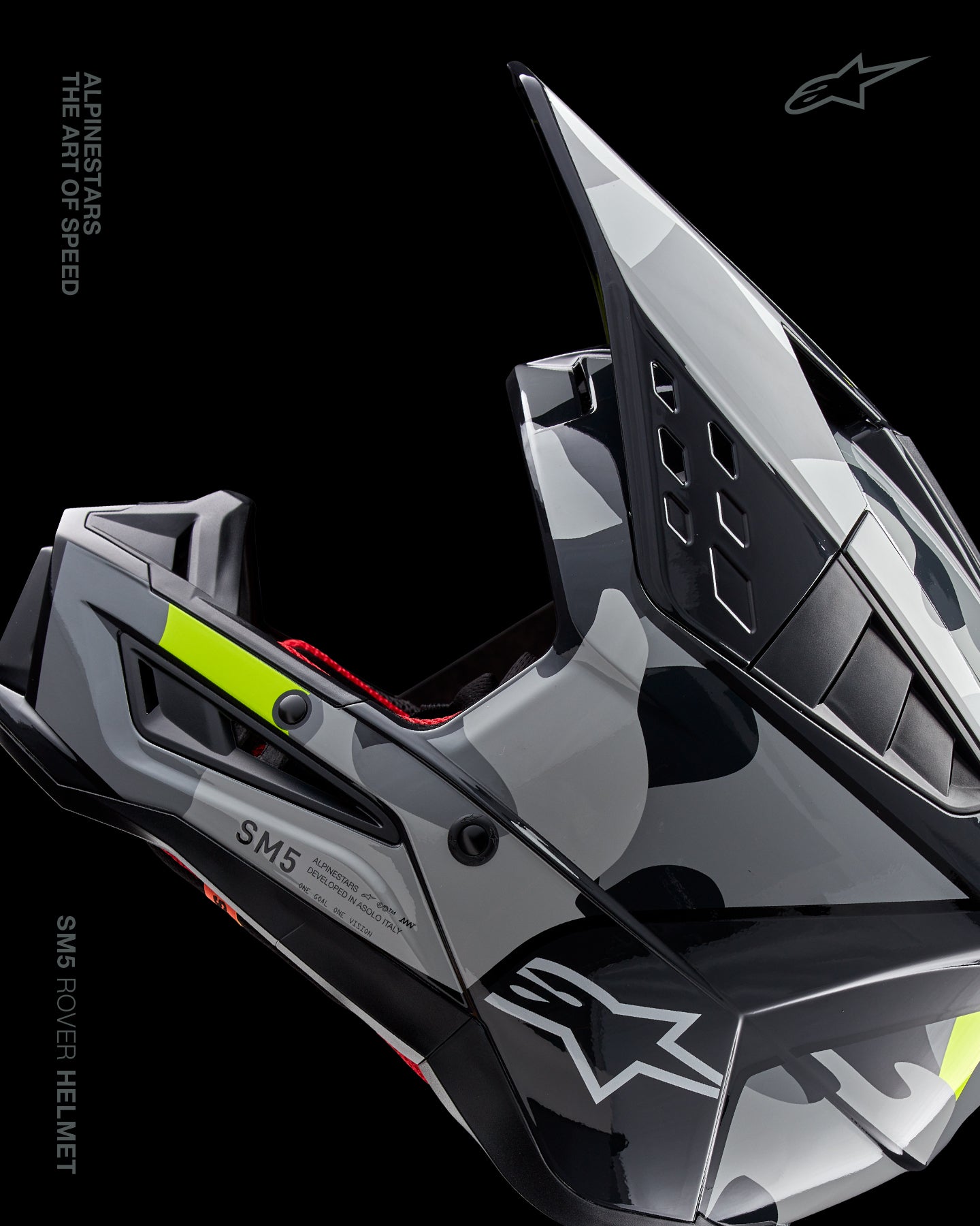 SM5 Rover 2 - Gray MX Helmet | Alpinestars®