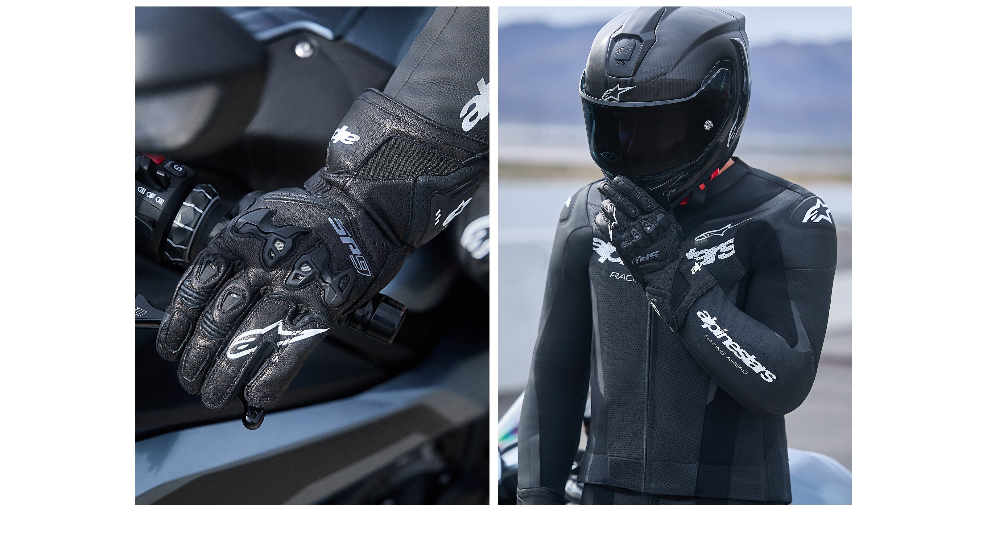 SP-9 - Blue Motorcycle Gloves | Alpinestars®
