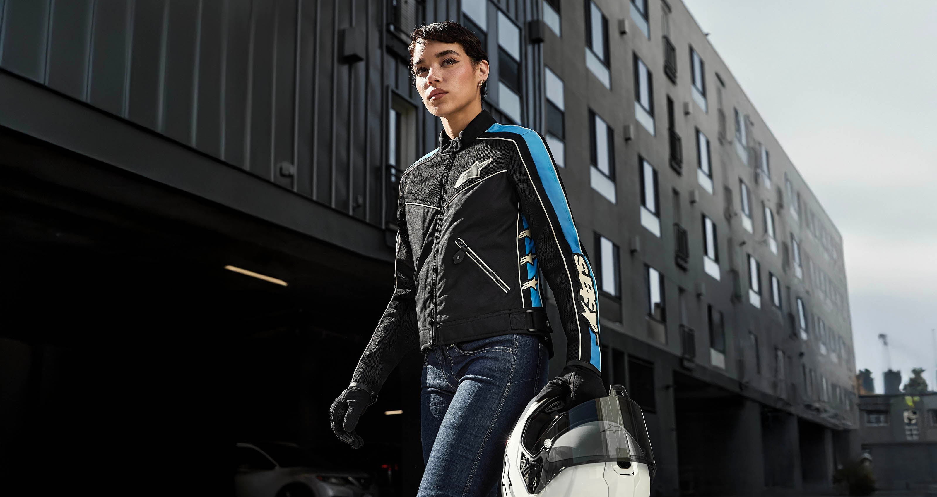 Stella T-Dyno Air - Black Motorcycle Jacket | Alpinestars®