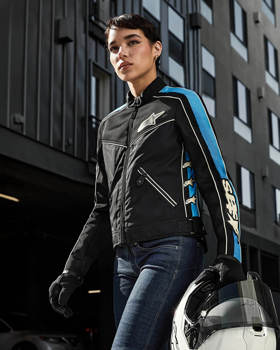 Stella T-Dyno Air - Black Motorcycle Jacket | Alpinestars®