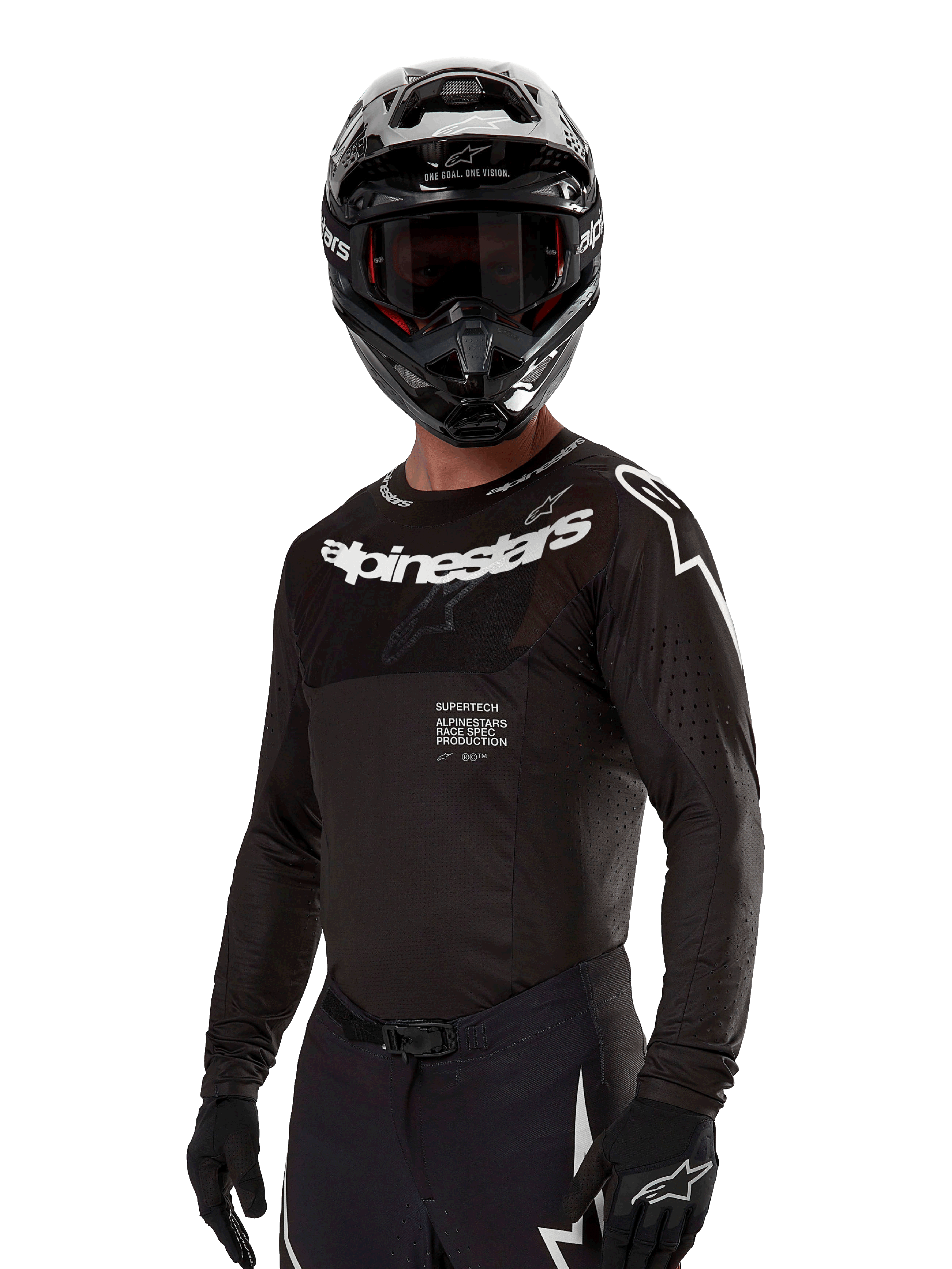 2024 Supertech Ward - Black MX Jersey | Alpinestars®