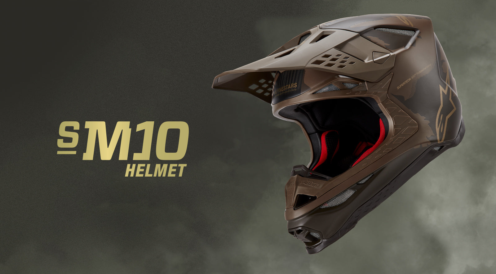 Supertech M10 Squad 23 LE Visor - Brown MX Helmet Accessory