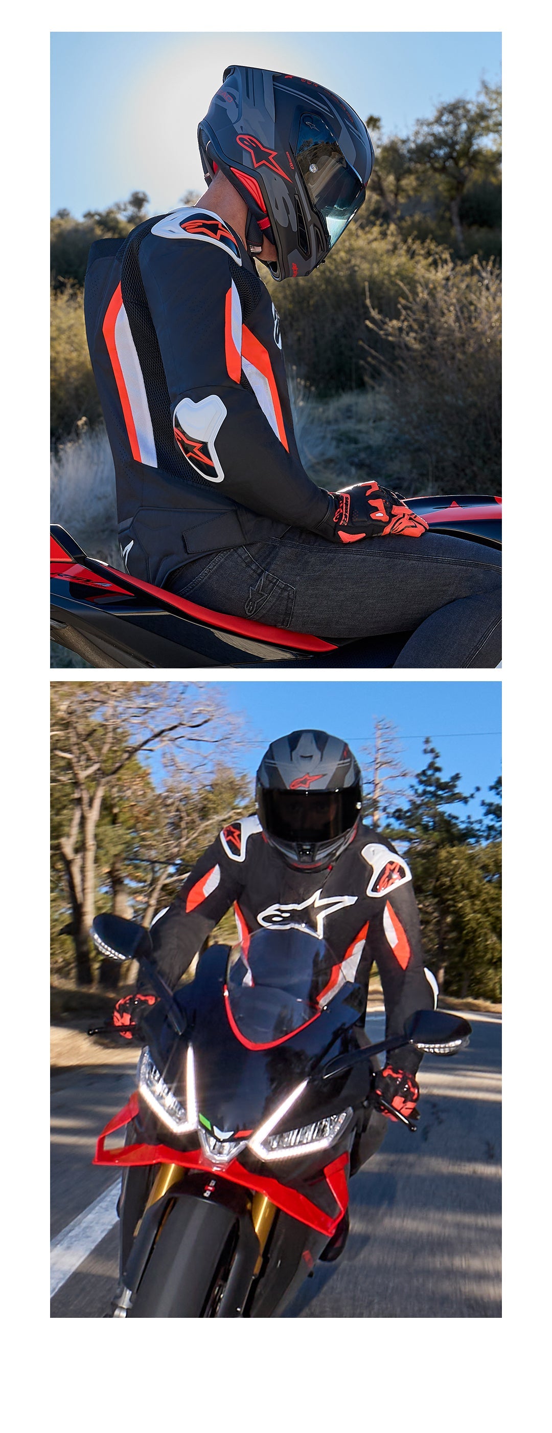 T-GP Air - Black Motorcycle Jacket | Alpinestars®