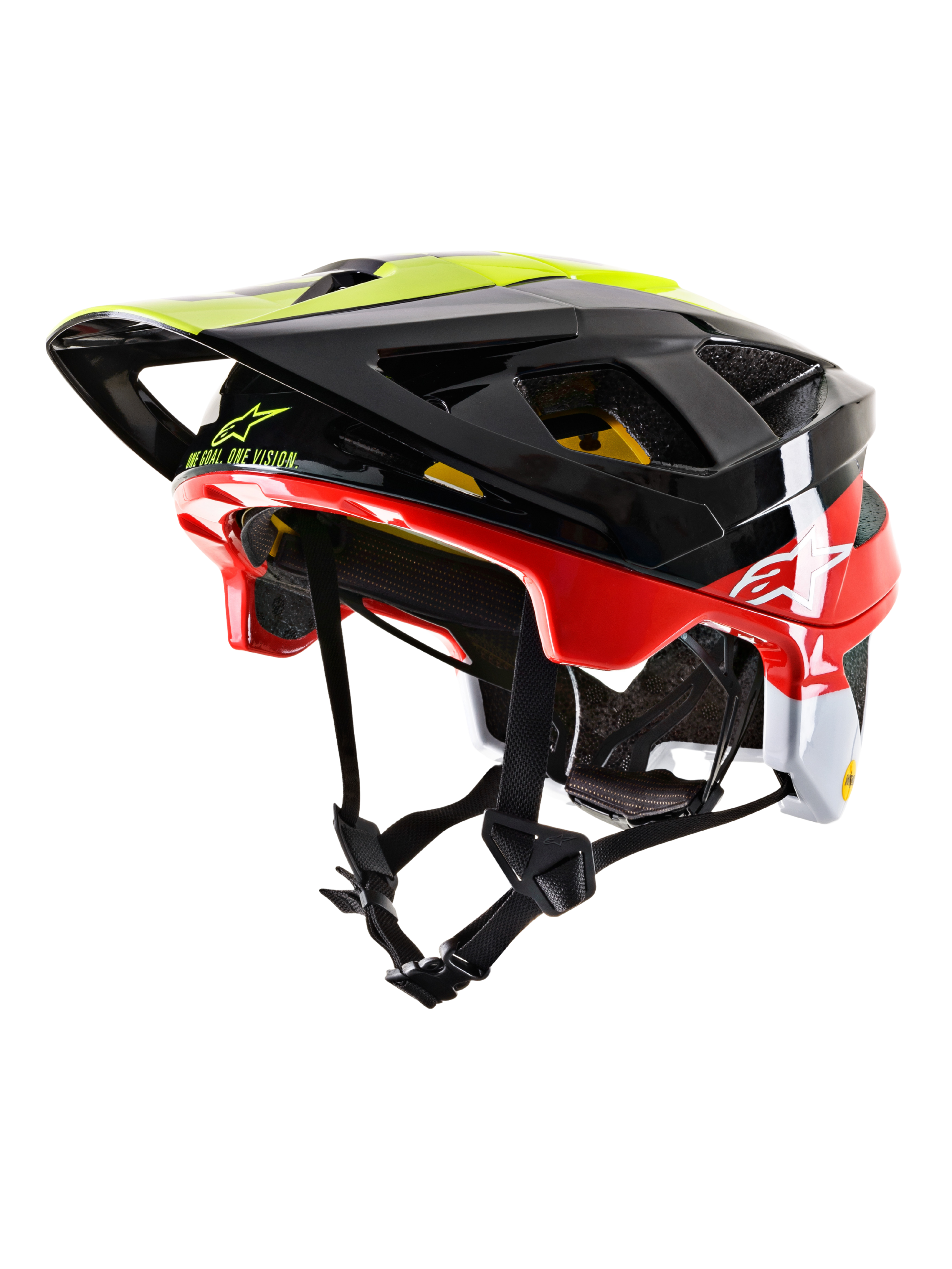 alpinestars mountain bike helmets Supertech M10 Solid Helmet XS / White a removable air vent on the chin for enhanced airflow and easy cleaning ALPINESTARS VTT VECTOR PRO YELLOW/BLACK