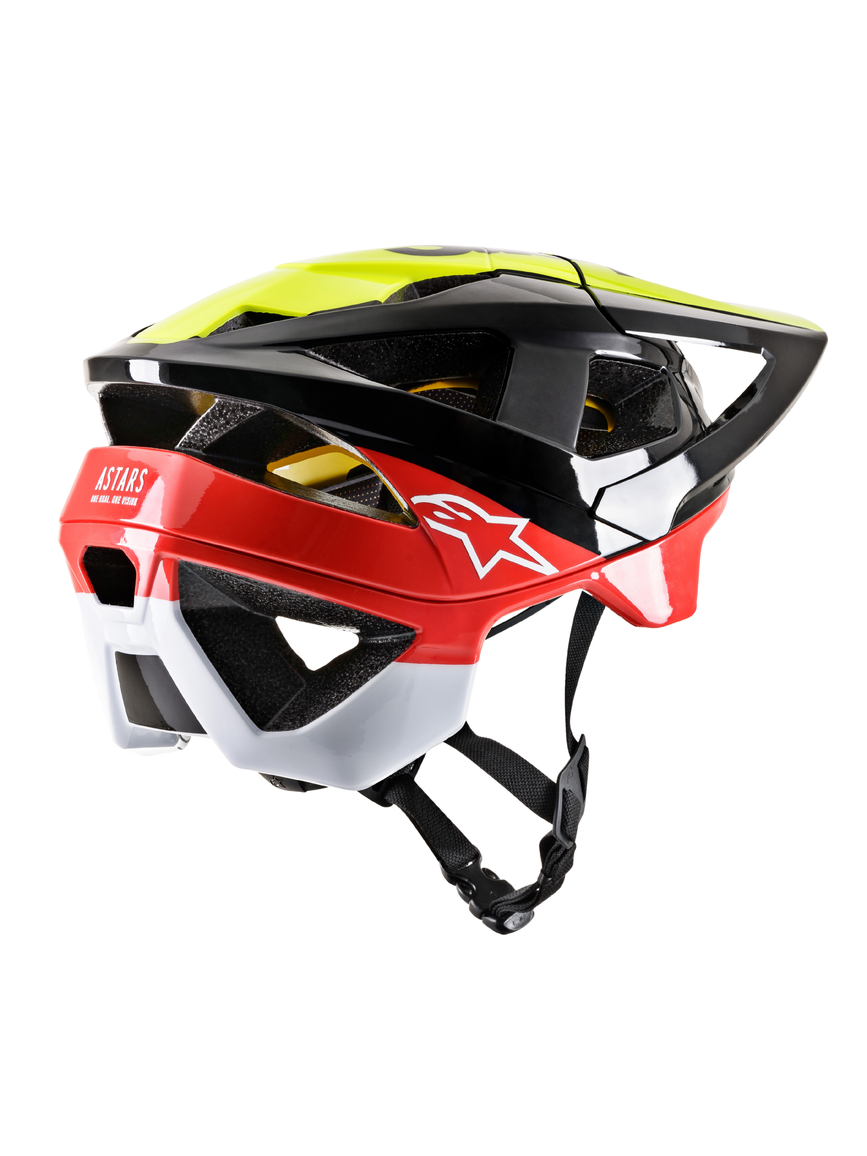 S / Black Yellow Fluo Red Glossy