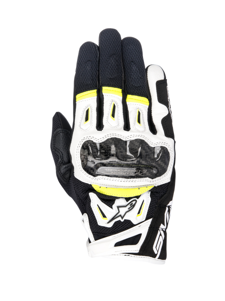 SMX-2 Air Carbon V2 - Black Motorcycle Gloves | Alpinestars®
