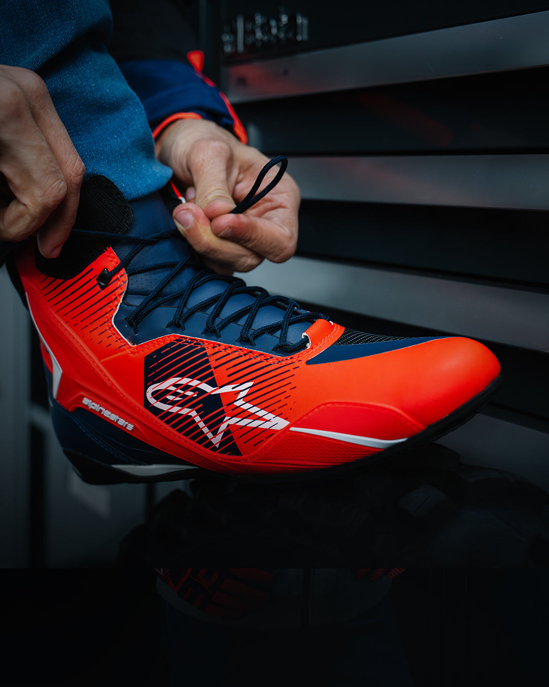 MM93 Faster-4 - Red Motorcycle Shoes | Alpinestars®