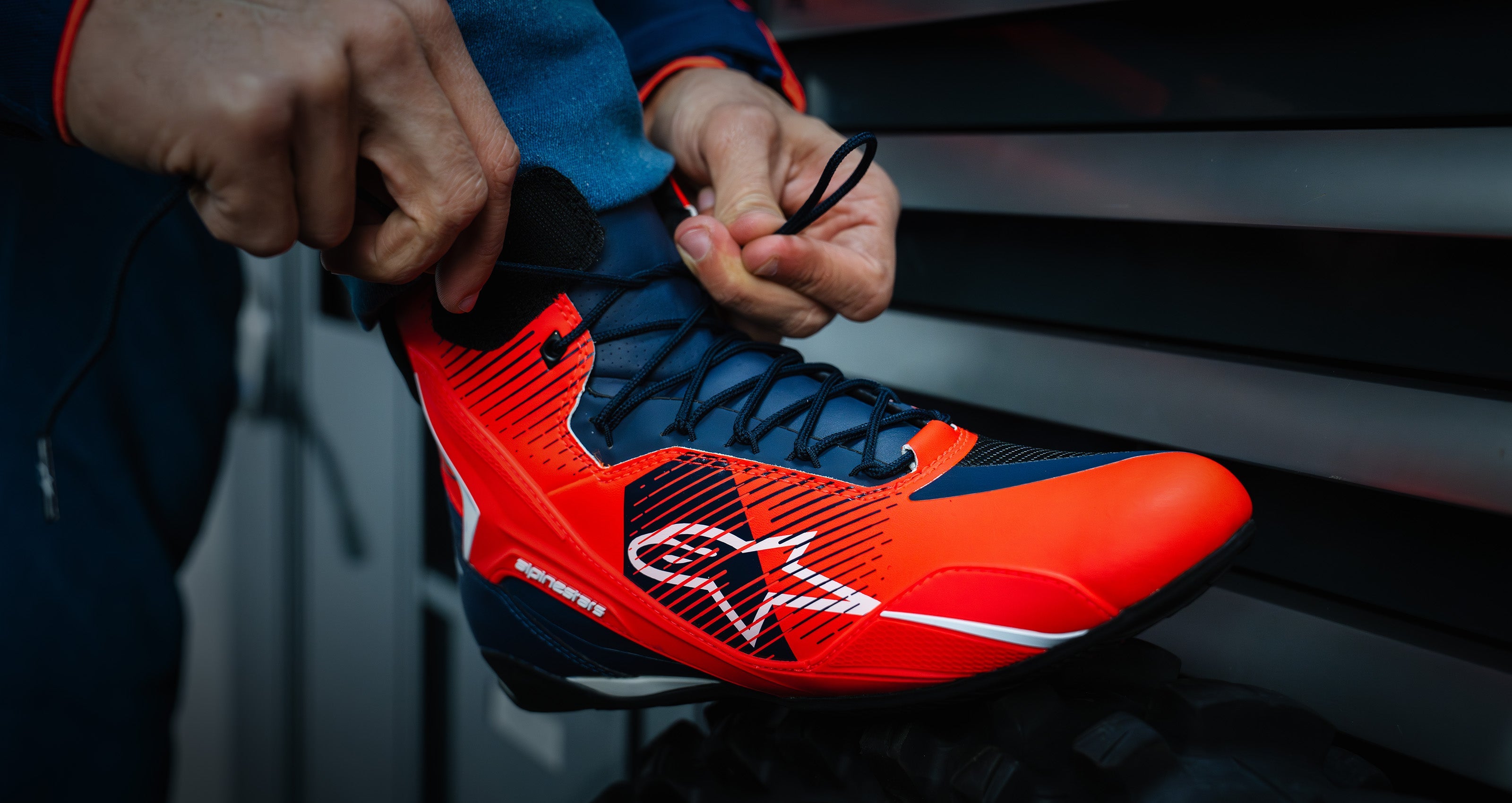 マッツ専用　 Faster WP Shoes 10.5 MM93 Faster-4 - Red Motorcycle Shoes | Alpinestars®