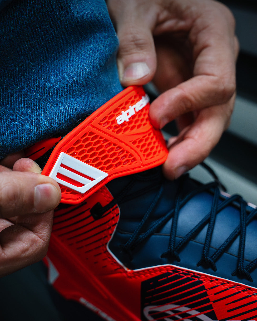 MM93 Faster-4 - Red Motorcycle Shoes | Alpinestars®