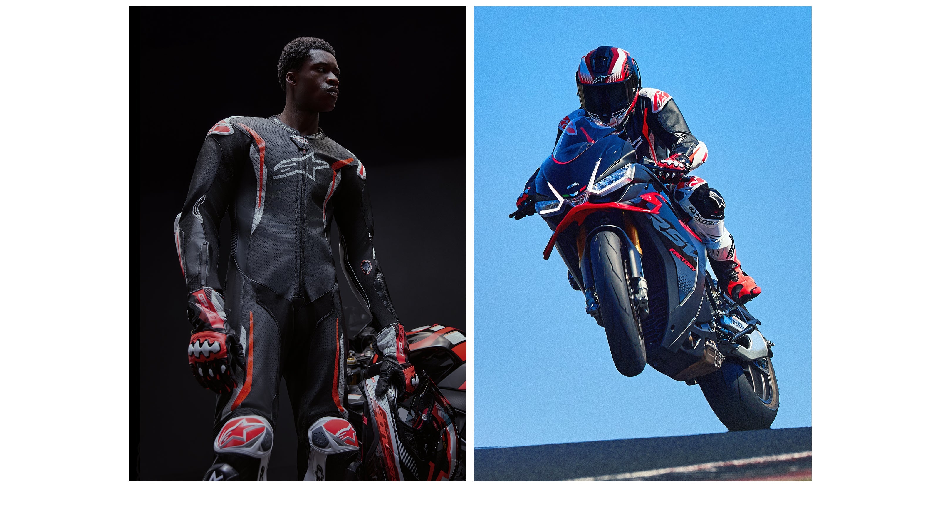 GP Tech V5 - Black Motorcycle Suit | Alpinestars®