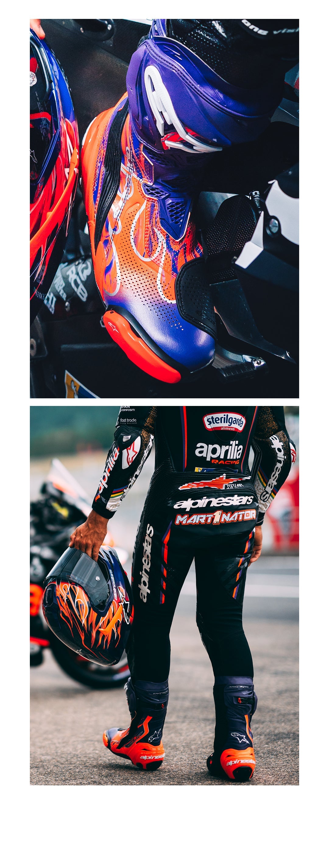 Supertech R LE Flyte - Purple Motorcycle Boots | Alpinestars®