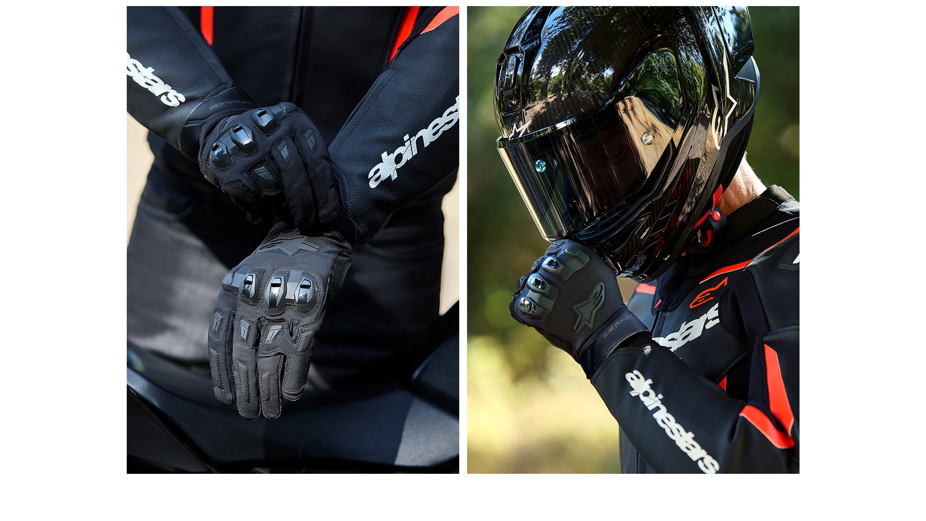SP X Z Waterproof - Black Motorcycle Gloves | Alpinestars®