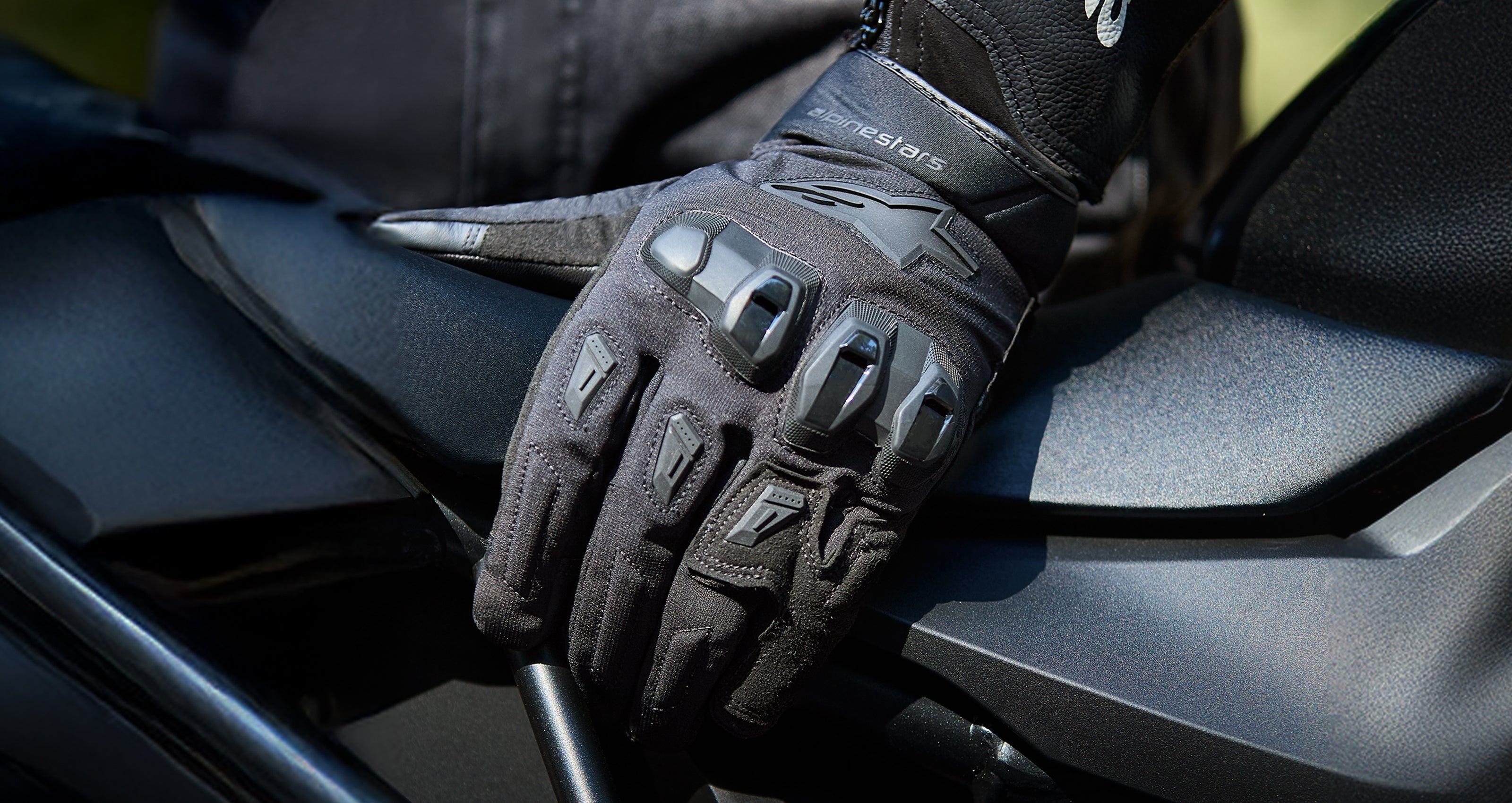 SP-S LEATHER GLOVES XL ブラック SP X Z Waterproof - Black Motorcycle Gloves | Alpinestars®