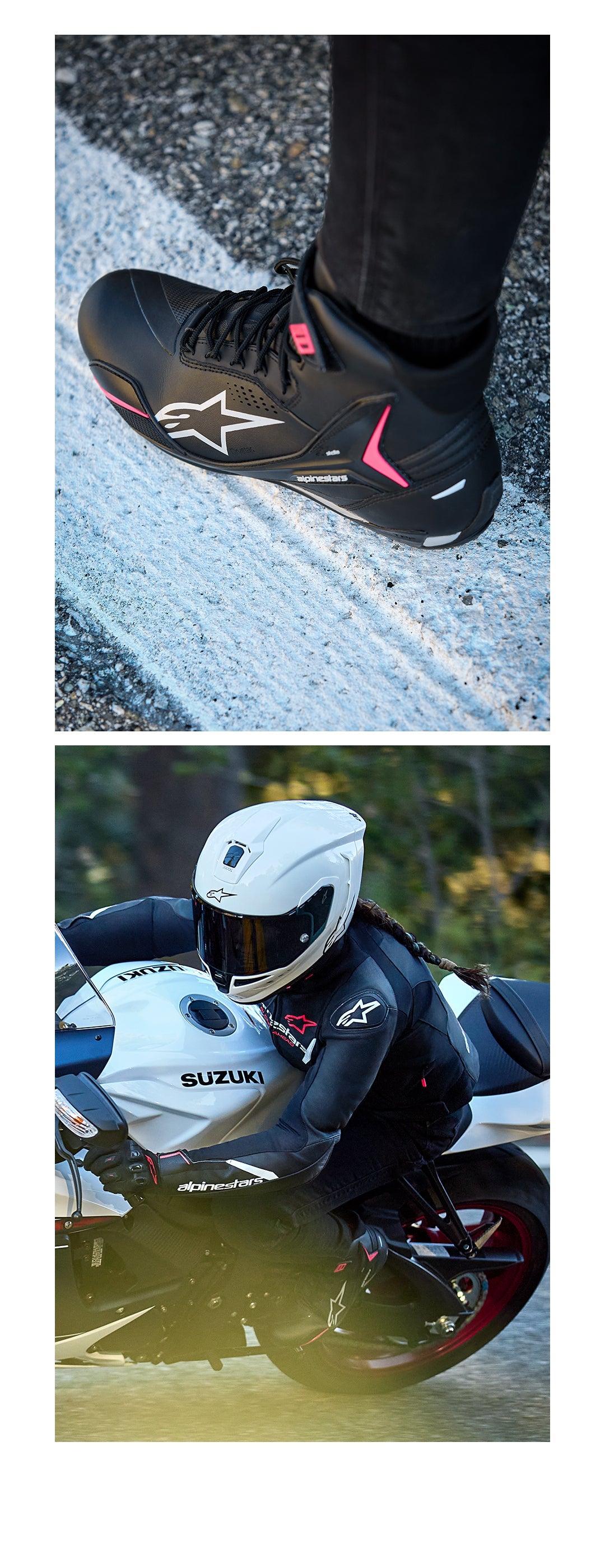 Stella Faster-4 Drystar® - Black Motorcycle Shoes | Alpinestars®