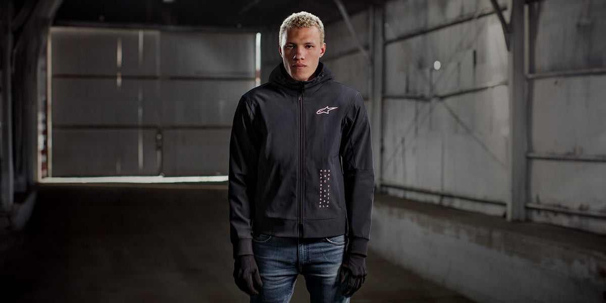 Radium Tech Hoodie - Black Motorcycle Jacket | Alpinestars®