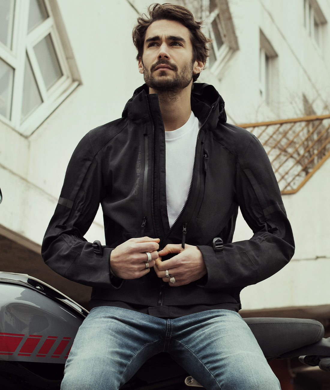 Sirius Drystar® Techshell - Black Motorcycle Jacket | Alpinestars®